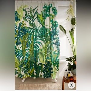 Urban Outfitters jungle shower curtain